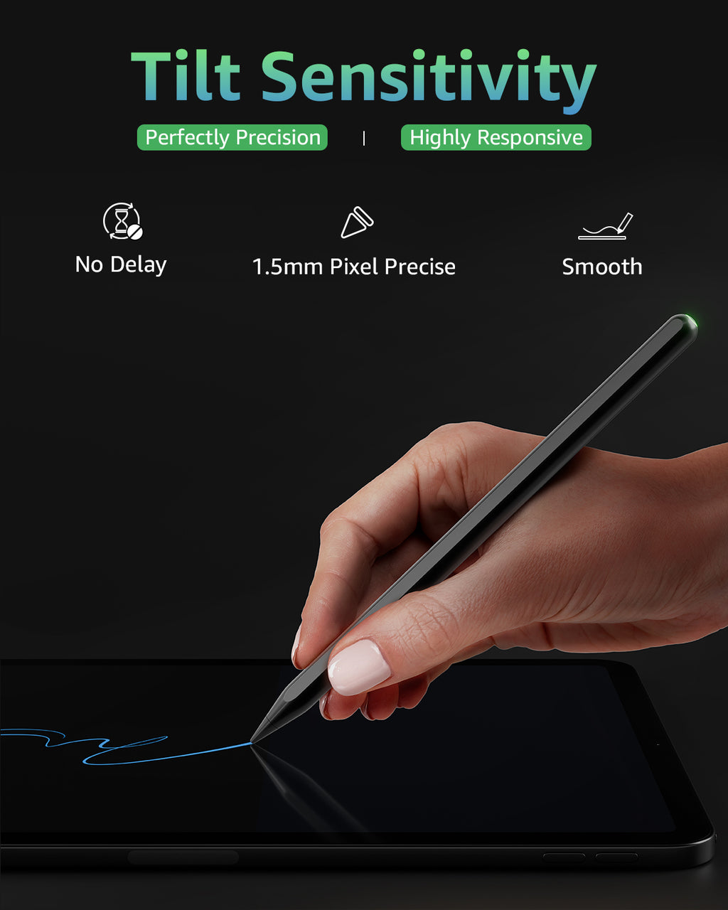 Stylus Pencil for iPad, Black