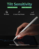 Demlaies Stylus Pencil for iPad, Magnetic Wireless, White